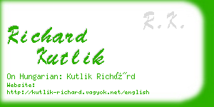 richard kutlik business card